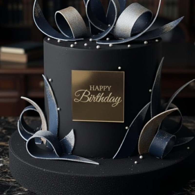 Face topper Carré Happy Birthday