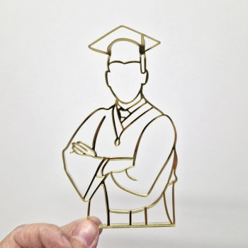 Face Topper Homme diplômé