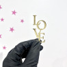 Face topper cupcake LOVE  / Quantité mini 10