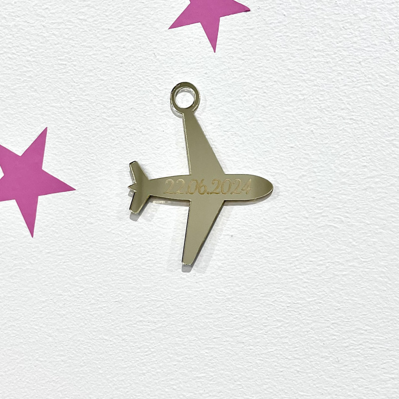 Étiquette plexi personnalisé Modèle Avion / Quantité mini 15 Étiquette plexi personnalisé Modèle Avion / Quantité mini 15